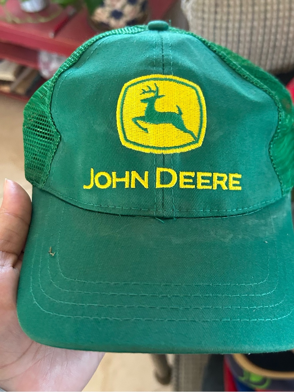 John Deere Men's Green Logo Trucker Cap #94